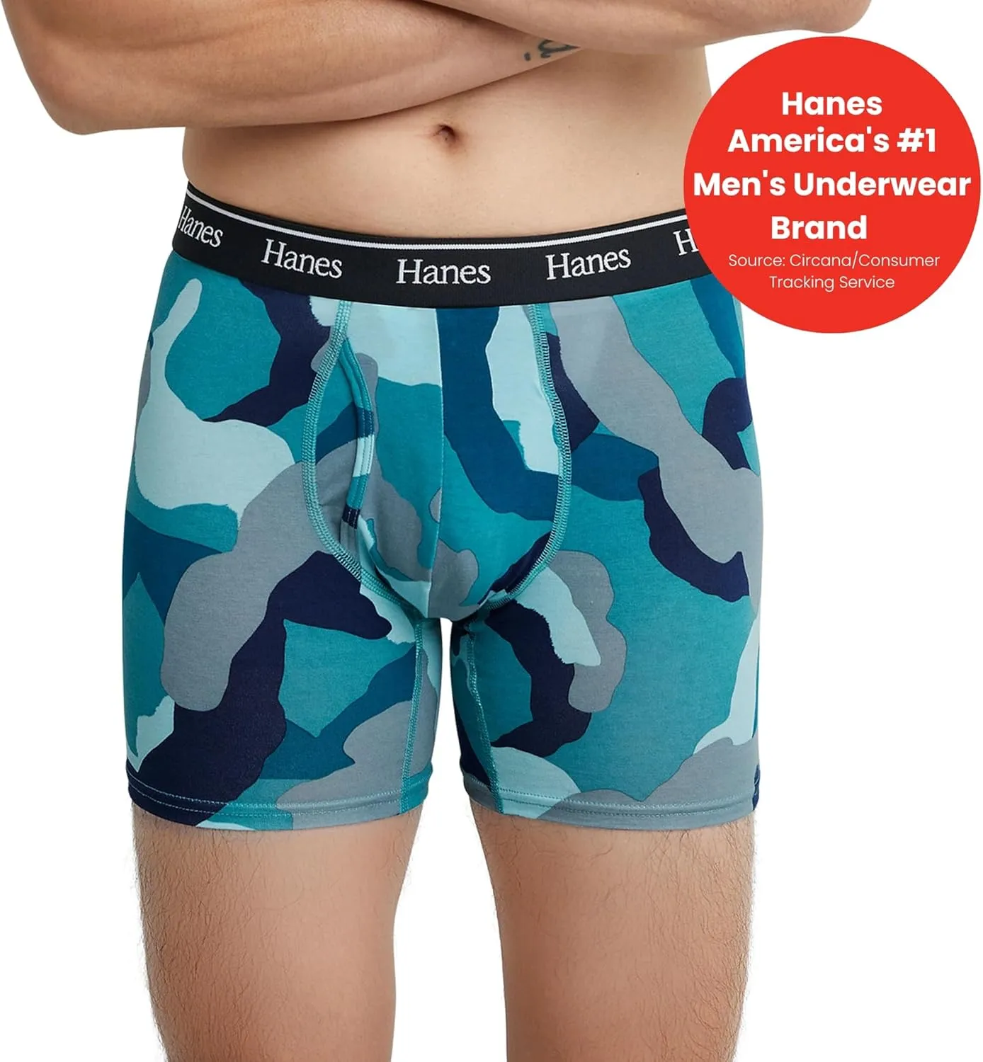 Hanes Originals Men’s Boxer Briefs & Trunks, Stretch Cotton Moisture-Wicking Underwear, Modern Fit Low Rise, Multipacks