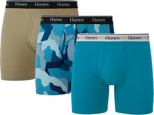 Hanes Originals Men’s Boxer Briefs & Trunks, Stretch Cotton Moisture-Wicking Underwear, Modern Fit Low Rise, Multipacks