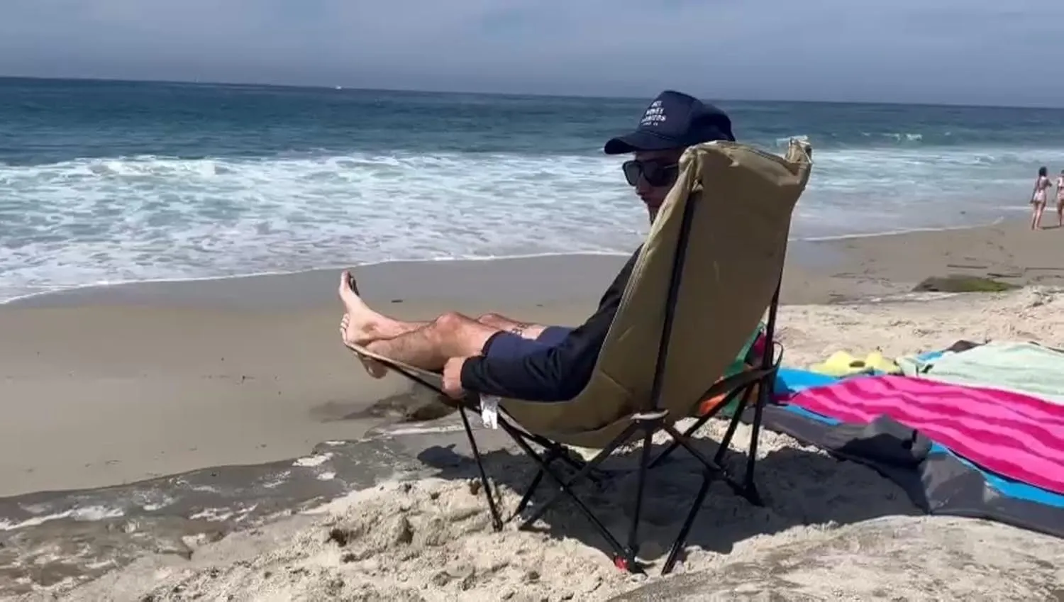 HAOBO Home Portable Reclining Camping Chair with Removable Footrest Adjustable Lounge Chair for Adults Beach Chair Backpacking Chair Outdoor Rocker