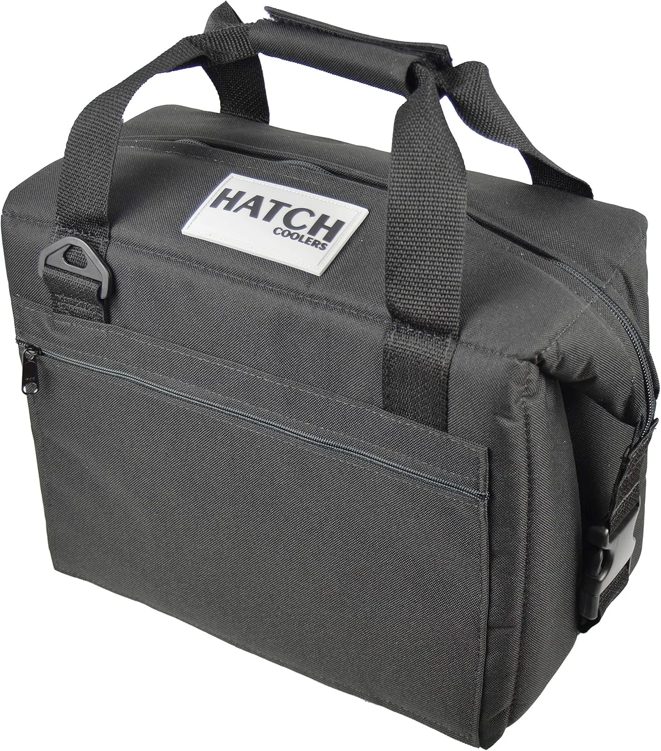 Hatch Coolers Canvas Soft Cooler with High-Density Insulation, Made in USA, 12-Can, Black