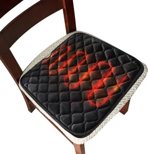 Heating Portable Seat Cushion, USB Heated Seat Pad for Office Chair with Fast Heat, Heated Stadium Seats Winter seat Warmer for Outdoor Sports (Black-4)