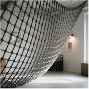 Heavy-Duty Climbing Cargo Net for Kids - Outdoor Play Equipment Safety Rope Netting for Backyard Treehouse Fence Decor -Indoor/Outdoor Climb Protection Net,200x200cm