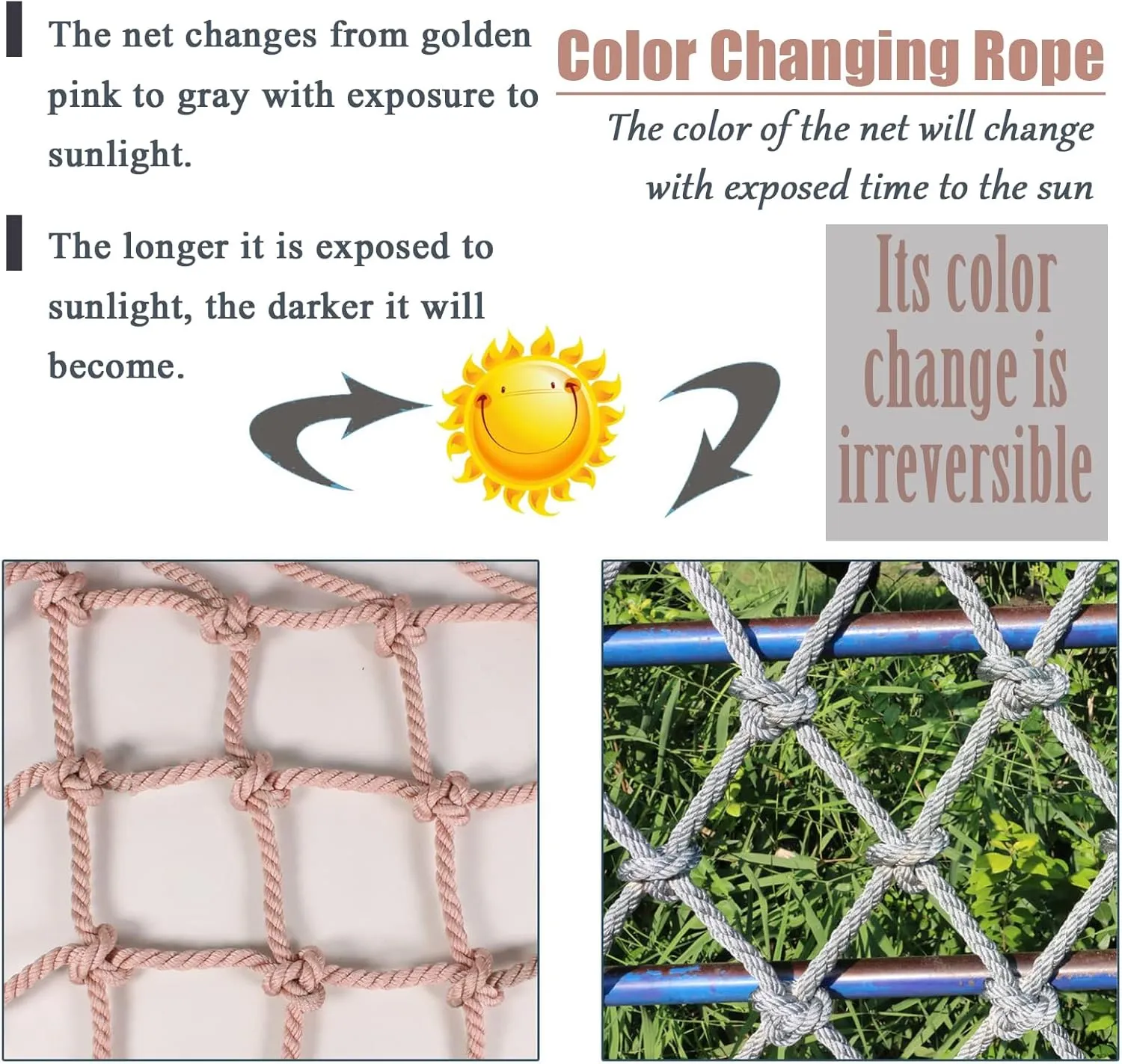 Heavy Duty Climbing Cargo Net,800lbs Load Capacity,Sturdy Polyester Safety Protection Mesh Rope for Treehouse, Playground Backyard Garden(Size:3.3 * 10ft)