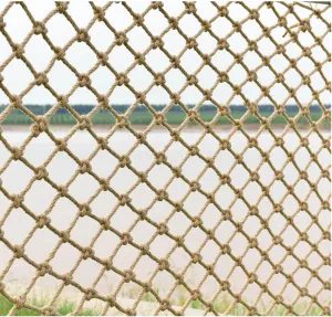 Heavy Duty Climbing Net - 16mm Thick Rope Net for Playground & Tree House, Child Safety Hammock & Cargo Net, Outdoor Adventure (Size: 3.5m x 1m)