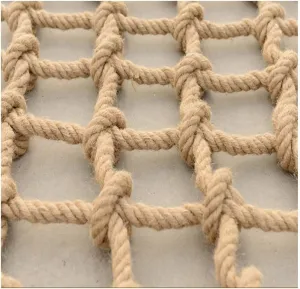 Heavy Duty Hemp Rope Climbing Net for Indoor and Outdoor Use Giant Mesh Cargo Net for Garden Decoration and Climbing Activities