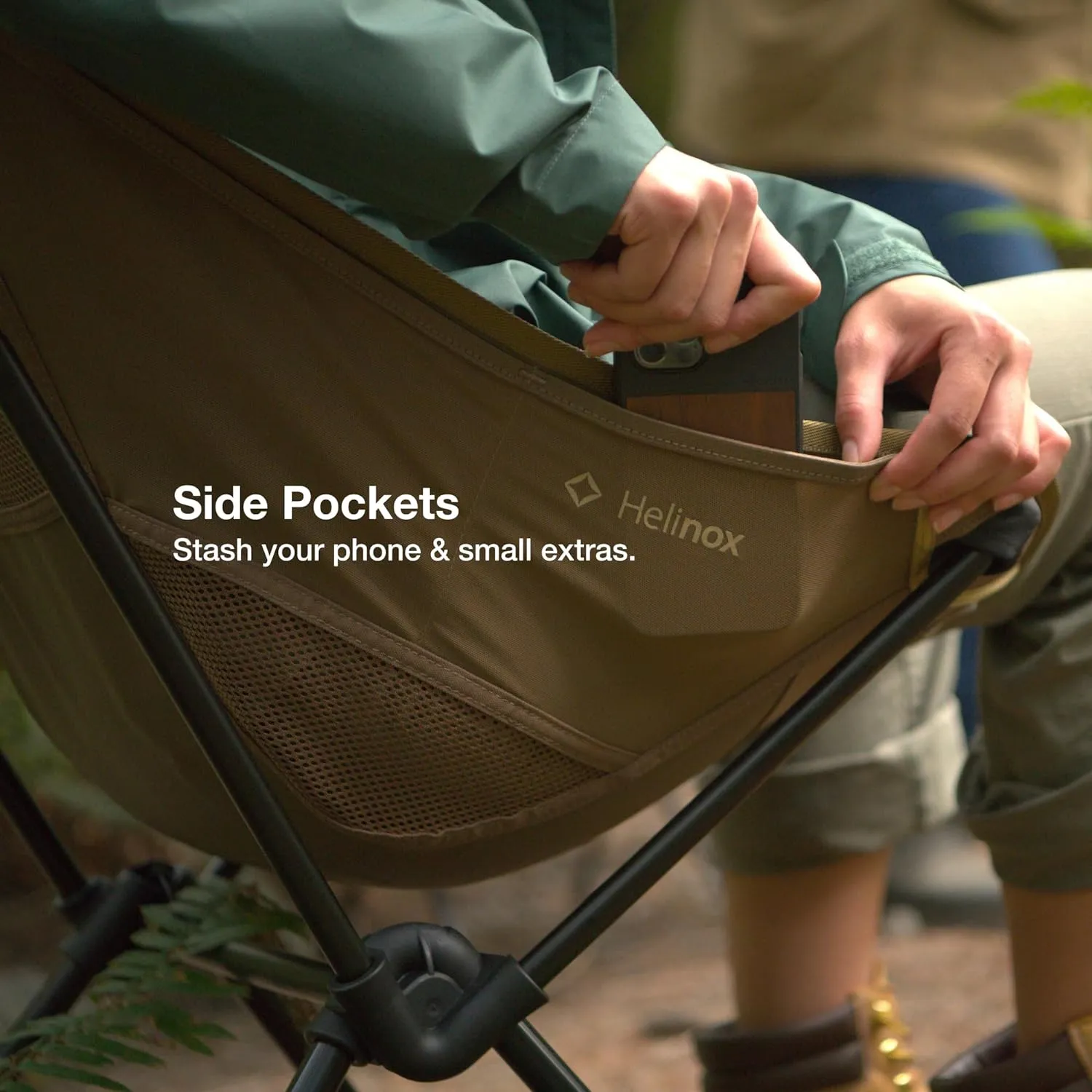 Helinox Sunset Chair Lightweight, High-Back, Compact, Collapsible Camping Chair, Cobalt