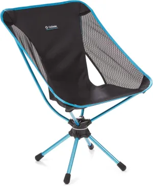 Helinox Swivel Chair Lightweight, Versatile, Compact, Collapsible Camping Chair, Black