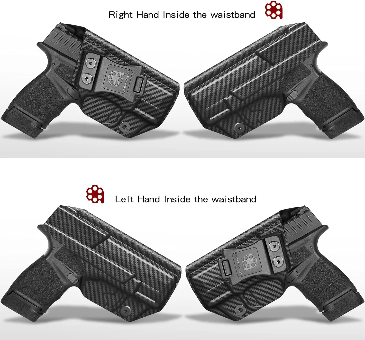 Hellcat Holster IWB & OWB Kydex Holster for Springfield Armory Hellcat Pistol – Inside Waistband Concealed Carry for Hellcat – Adj. Cant – 'Posi-Click' Retention – No Wear - No Jitter - Made in USA