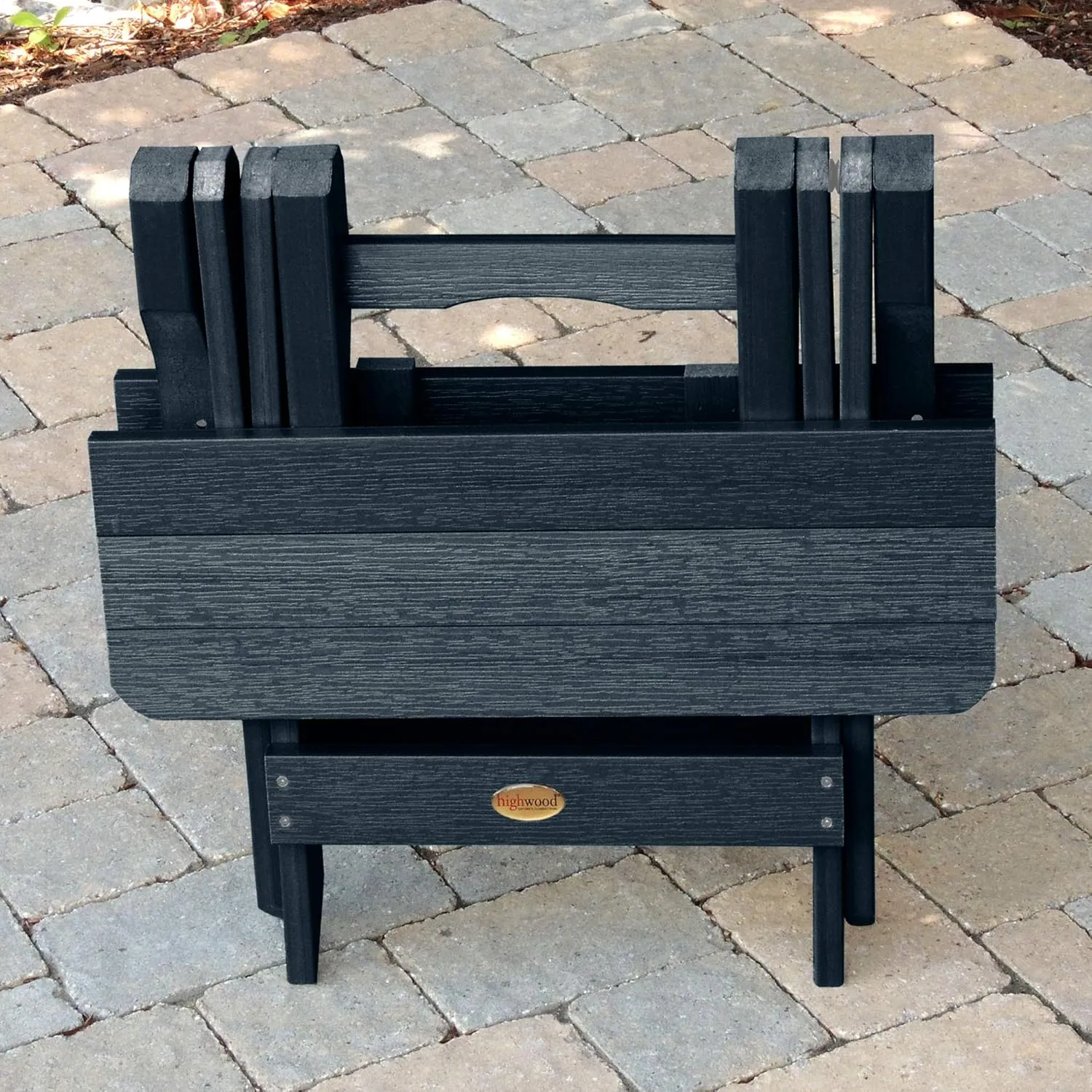 highwood AD-TBS1-FBE Folding Adirondack Side Table, Federal Blue