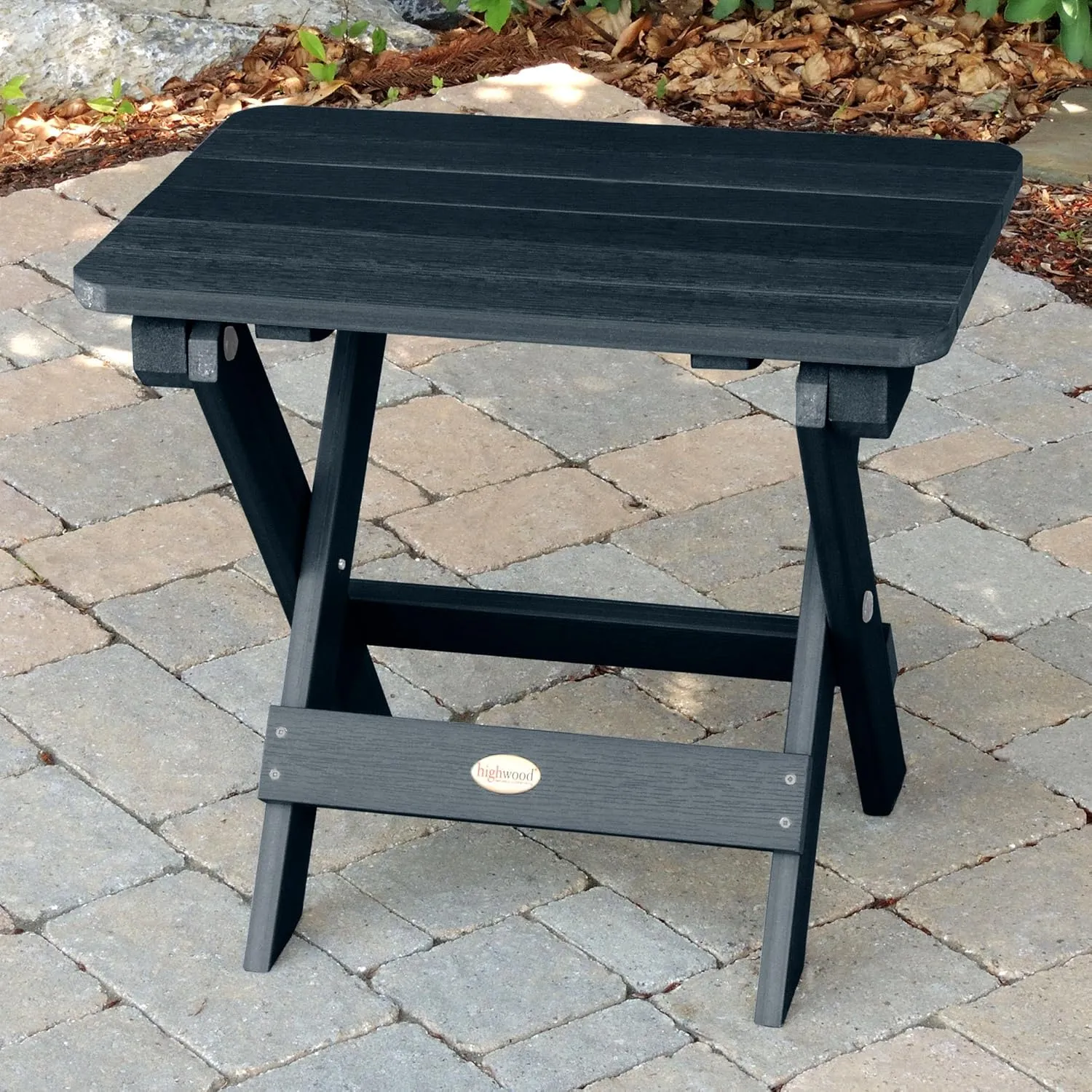 highwood AD-TBS1-FBE Folding Adirondack Side Table, Federal Blue