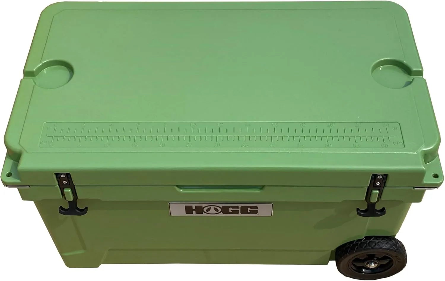 Hogg 65 qt Insulated Cooler with Wheels and Handles, Rolling Ice Chest with Wheels, Rotomolded Wheeled Coolers for Camping, Drinks, Outdoors, 65qt Blue