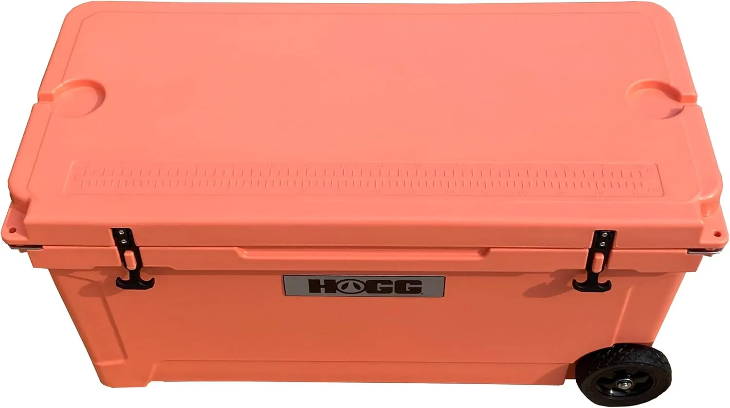 Hogg 65 qt Insulated Cooler with Wheels and Handles, Rolling Ice Chest with Wheels, Rotomolded Wheeled Coolers for Camping, Drinks, Outdoors, 65qt Blue