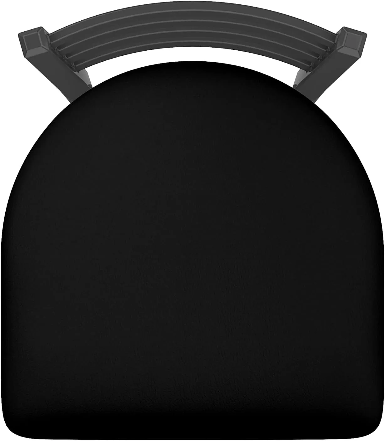 Holland Bar Stool Co. 400 Jackie 18" Chair with Pewter Finish and Black Vinyl Seat