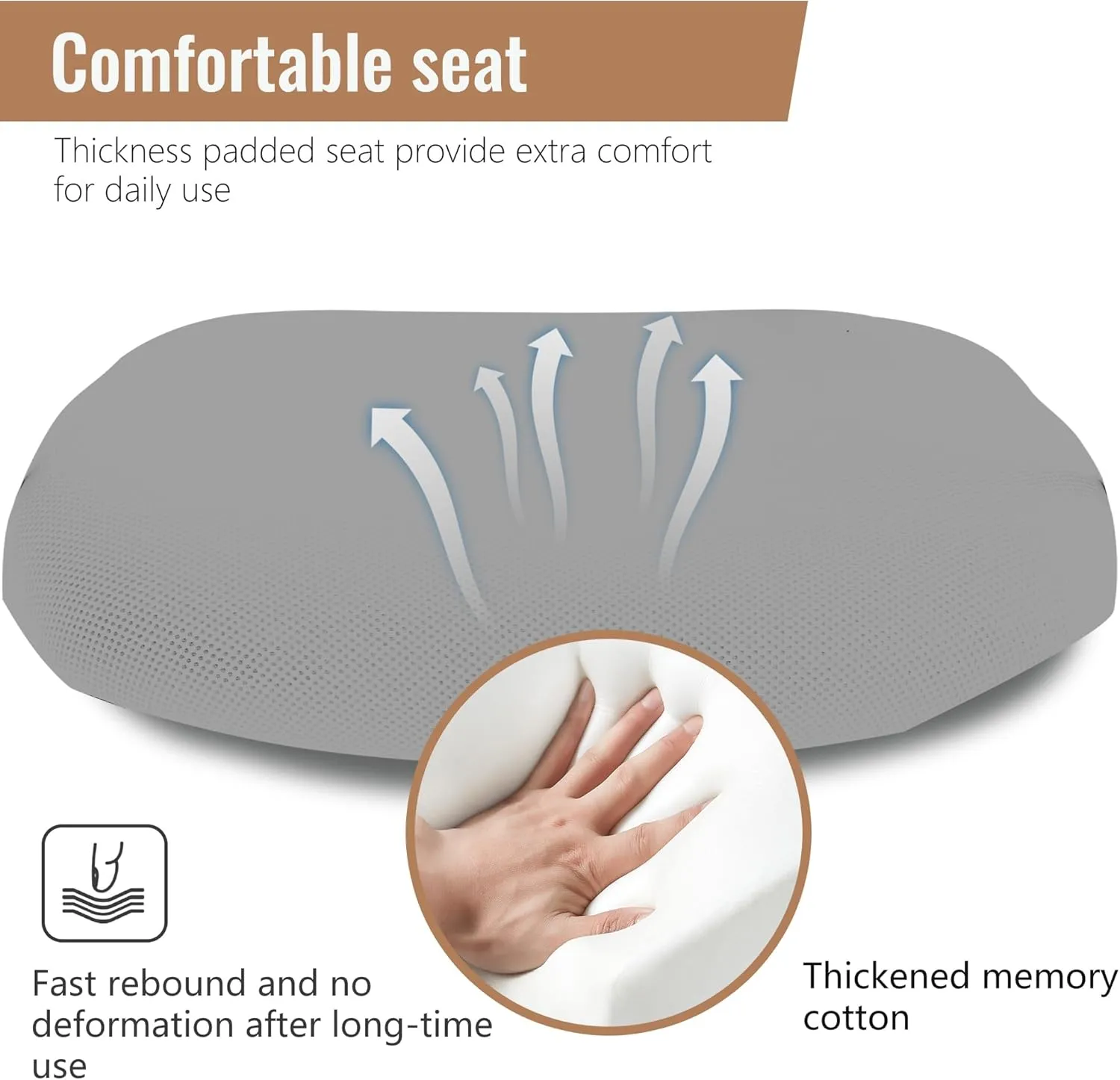 Home Office Chair Mid Back PC Swivel Lumbar Support Adjustable Desk Task Computer Ergonomic Comfortable Mesh Chair with Armrest (Grey)