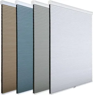 Homebox Cordless 100% Blackout Cellular Shades for Home,Shades for Indoor Windows, Honeycomb Blinds 30" W x 72" H White