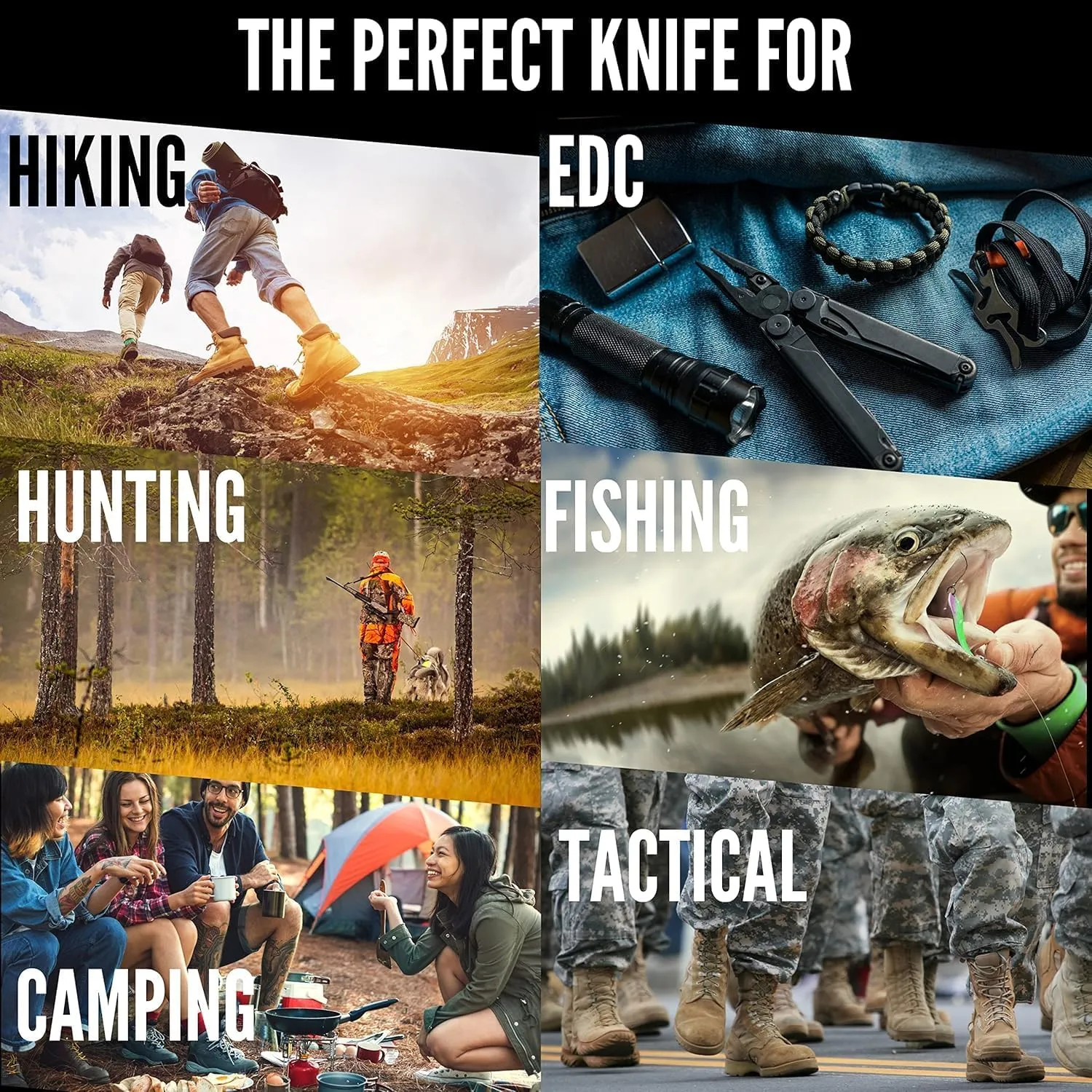 Honey Badger Medium Pocket Knife EDC Drop Point Folding Utility Knife 3.2" Steel Blade Reversible Pocket Clip - (2.9oz) Drop Point Medium Orange HB1019