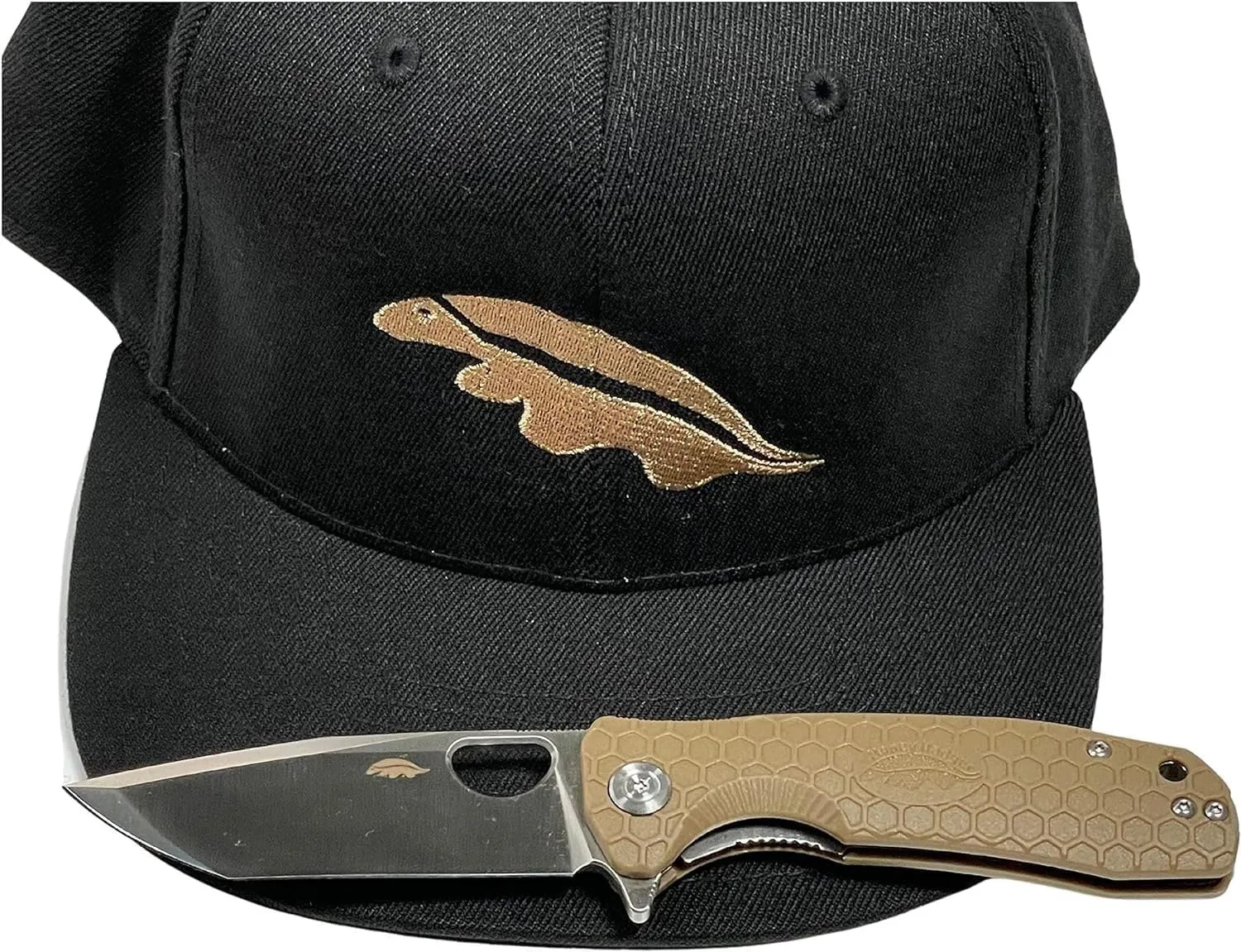 Honey Badger Tanto Pocket Knife for Men and Women - Folding Pocket Knife with Clip, Outdoor Camping Knife, Lightweight Pocket Knife, EDC Knife, and Reliable Folding Knife - Medium Tan