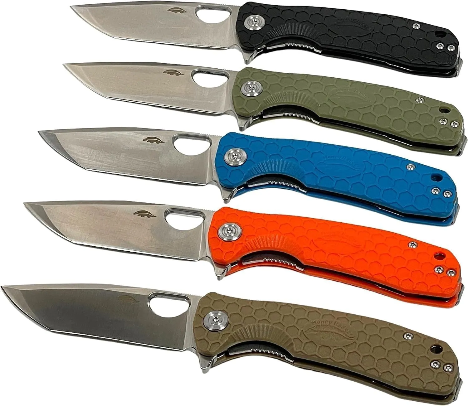 Honey Badger Tanto Pocket Knife for Men and Women - Folding Pocket Knife with Clip, Outdoor Camping Knife, Lightweight Pocket Knife, EDC Knife, and Reliable Folding Knife - Medium Tan