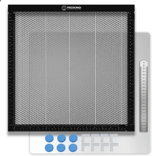 Honeycomb Laser Bed 500x500mm Honeycomb Working Table with Aluminum Panel for Laser Cutter Engraver Accessories, Desktop Protection, Fast Heat and Smoke Dissipation 19.68"x19.68"