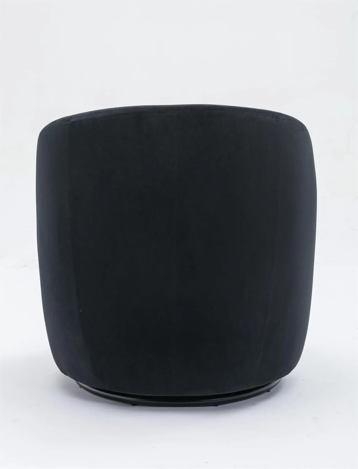 i-POOK Swivel Accent Chair, Modern Velvet Upholstered Armchair Lounge Chair with Metal Base and Padded Cushion Comfy Single Sofa Chair with 360 Degree Swiveling Accent Chairs for Living Room, Black