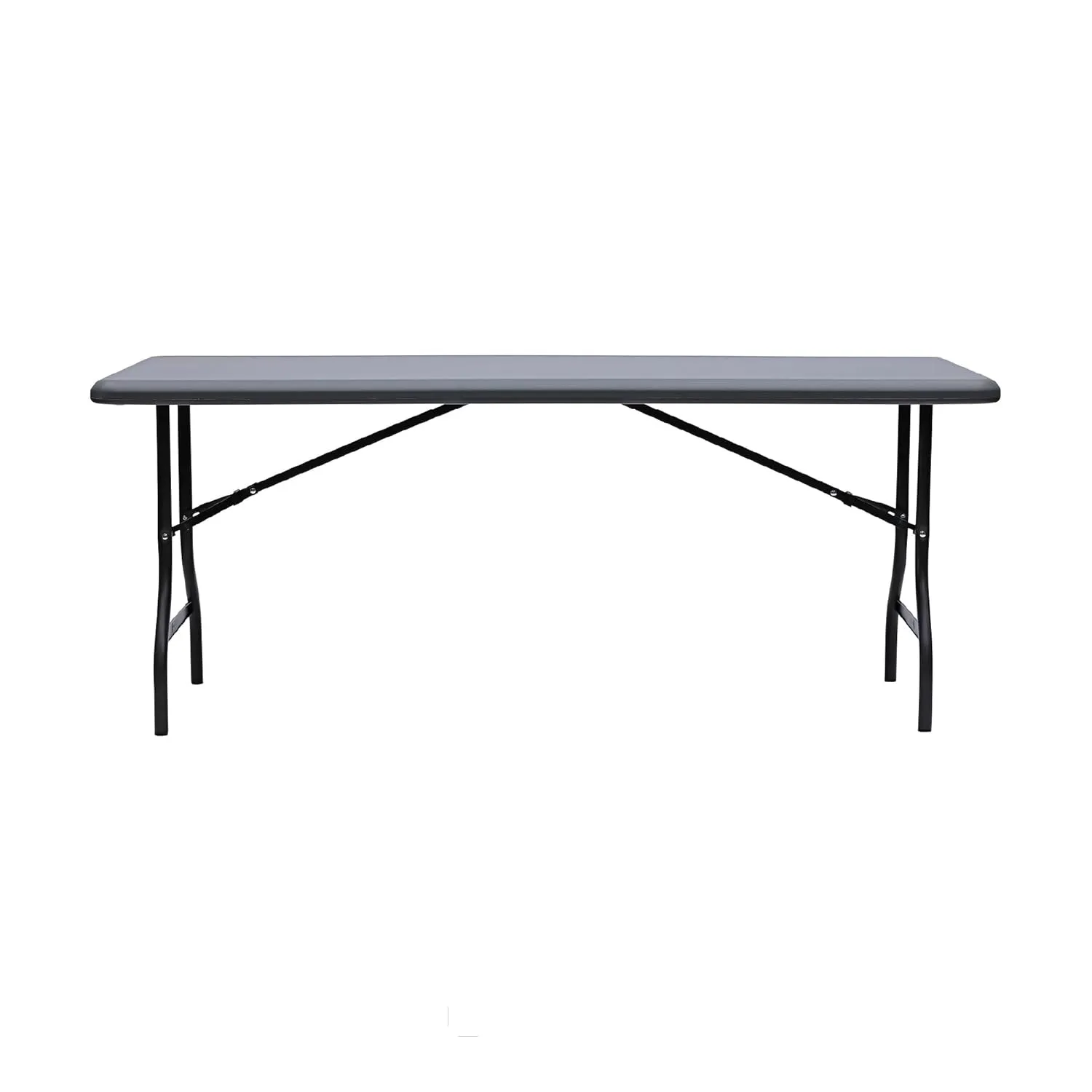 Iceberg IndestrucTable Industrial Folding Table, Indoor or Outdoor, Charcoal, 2000 Lbs. Weight Capacity, 30” x 72”