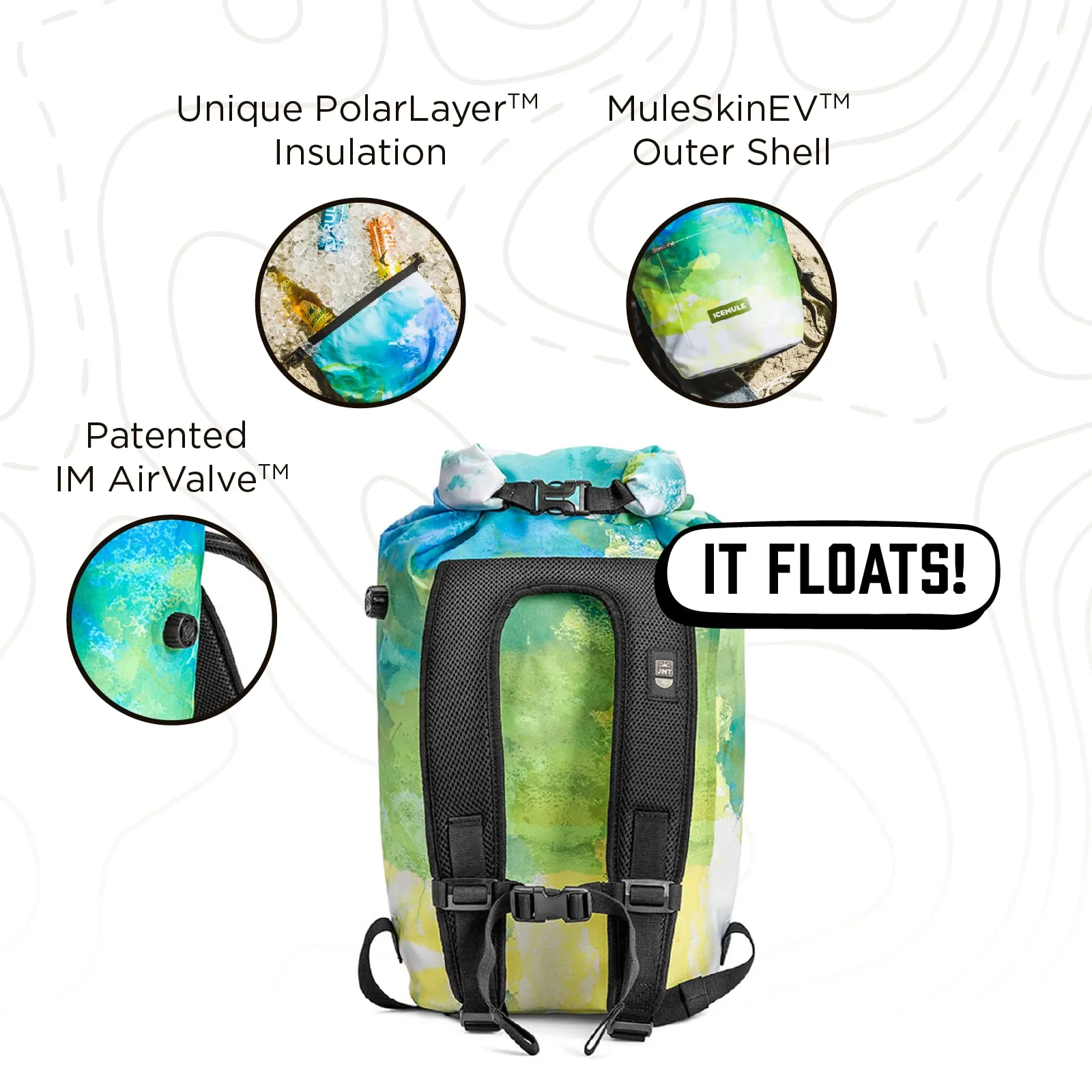 ICEMULE Jaunt Collapsible Backpack Cooler – Hands Free, 100% Waterproof, 24  Hours Cooling, Soft Sided Cooler Small - 9L Snow Grey