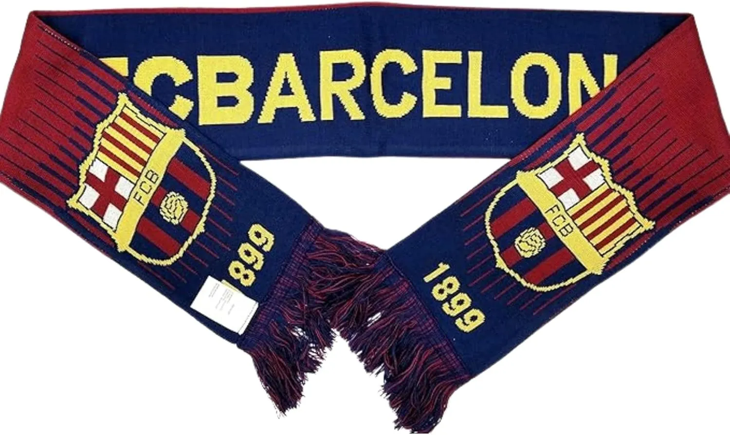 Icon Sports Officially Licensed FC Barcelona Soccer Team Double-Sided Unisex Scarf