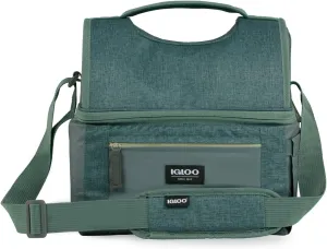 Igloo Soft Cooler Gripper Lunch Bag, Portable Dual Compartment Lunch Cooler, Insulated Lunch Box, Soft Sided Cooler Bag