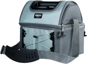 Igloo Soft Cooler Gripper Lunch Bag, Portable Dual Compartment Lunch Cooler, Insulated Lunch Box, Soft Sided Cooler Bag