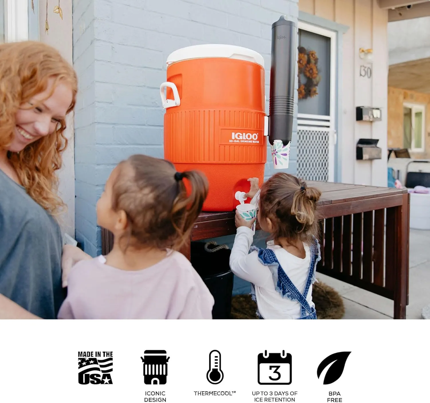 Igloo Sports Cooler Water Beverage Dispenser, Insulated 5 & 10 Gallon Water Cooler, Insulated Drink Dispenser with Spout, Portable Handwashing Stations