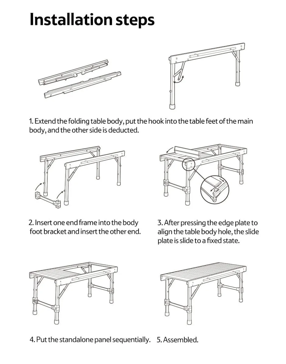 IGT Outdoor Folding Table