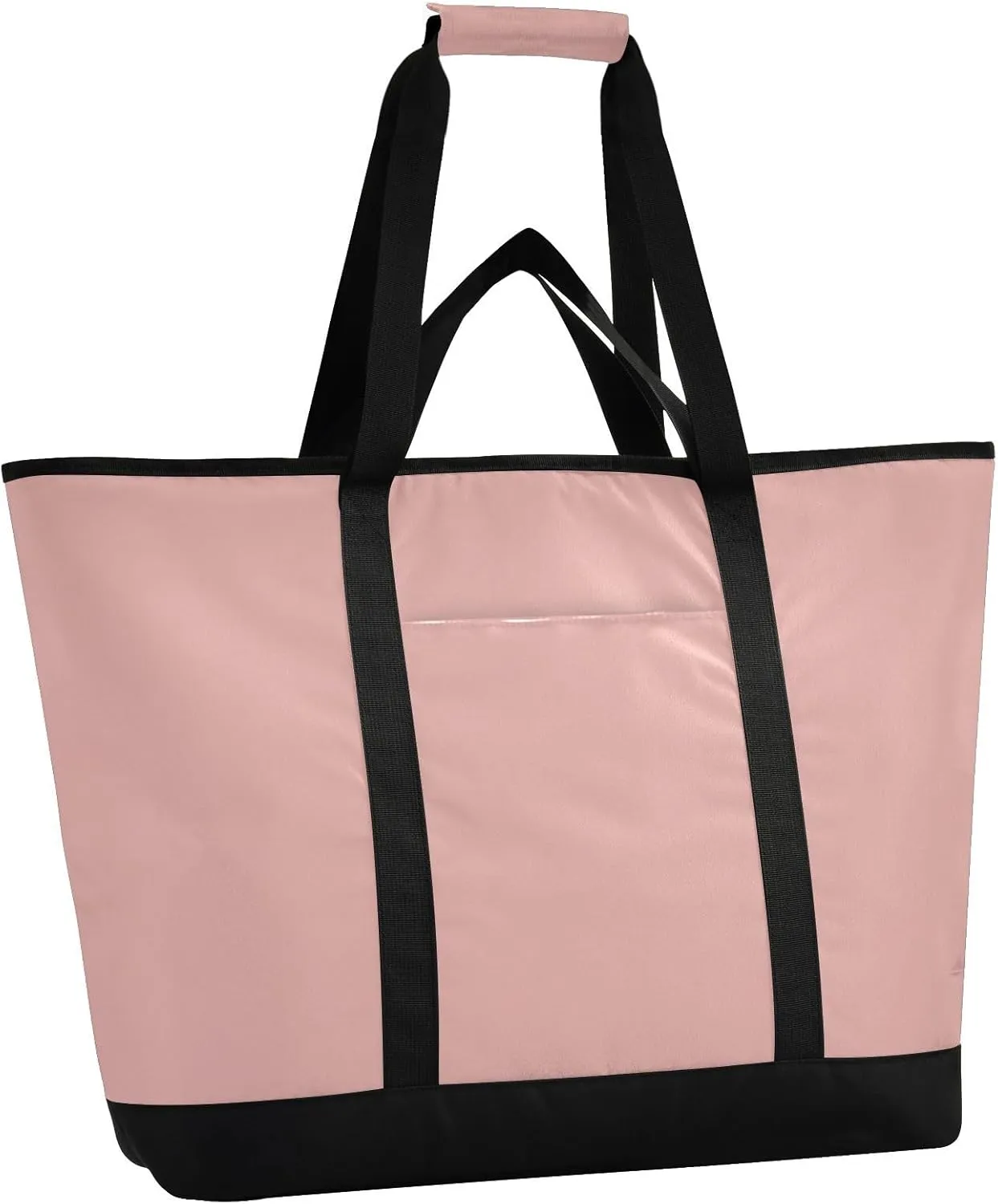 Insulated Cooler Tote Bag Keeps Food Hot or Cold Reusable Shopping Bags for Groceries with Zipper for Beach Travel Picnics