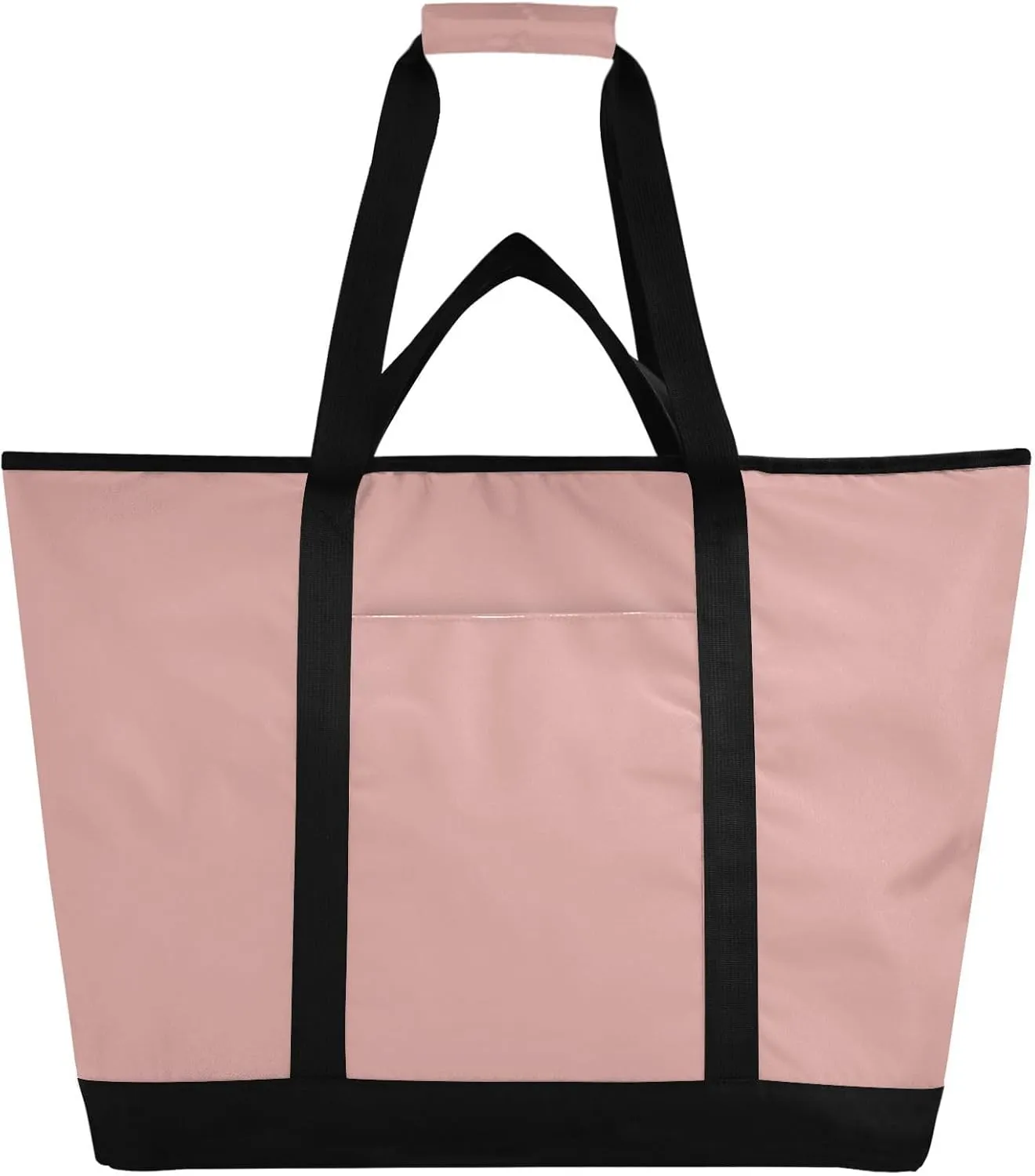 Insulated Cooler Tote Bag Keeps Food Hot or Cold Reusable Shopping Bags for Groceries with Zipper for Beach Travel Picnics