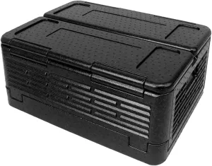 Insulated Food Cooler Foam Chest Foldable for Food and Drinks Food Delivery with Lid 60L Large Lightweight for Beach