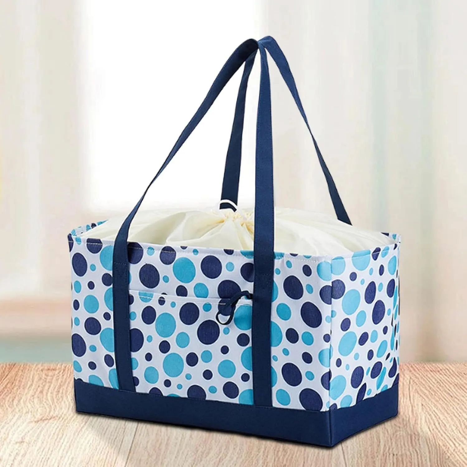 Insulated Reusable Grocery Bag Cooler Bag Foldable Reusable Food Delivery Bag for Outdoor Fishing Daily Life Takeout Picnics