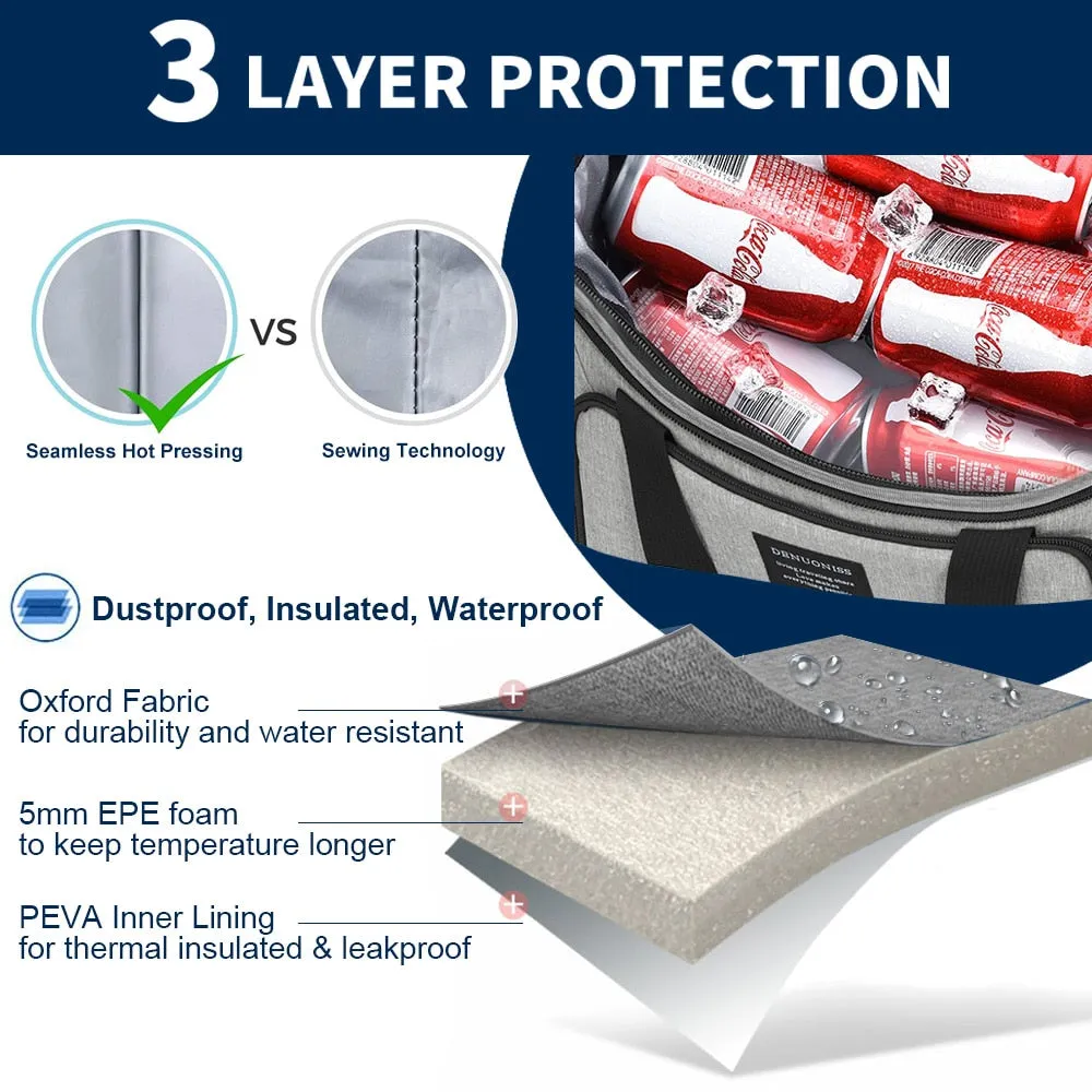 Insulated Thermal Cooler Shoulder Bag 13L