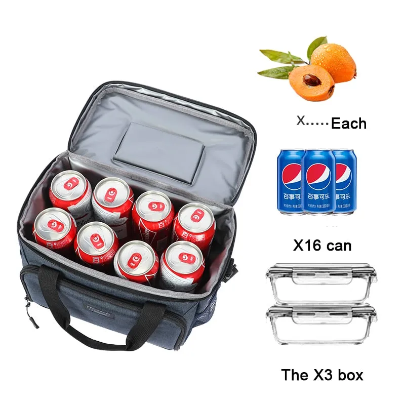Insulated Thermal Cooler Shoulder Bag 13L