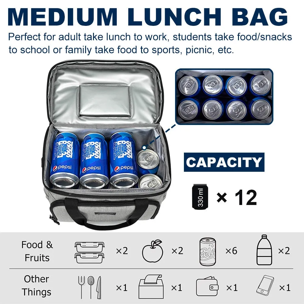 Insulated Thermal Cooler Shoulder Bag 13L