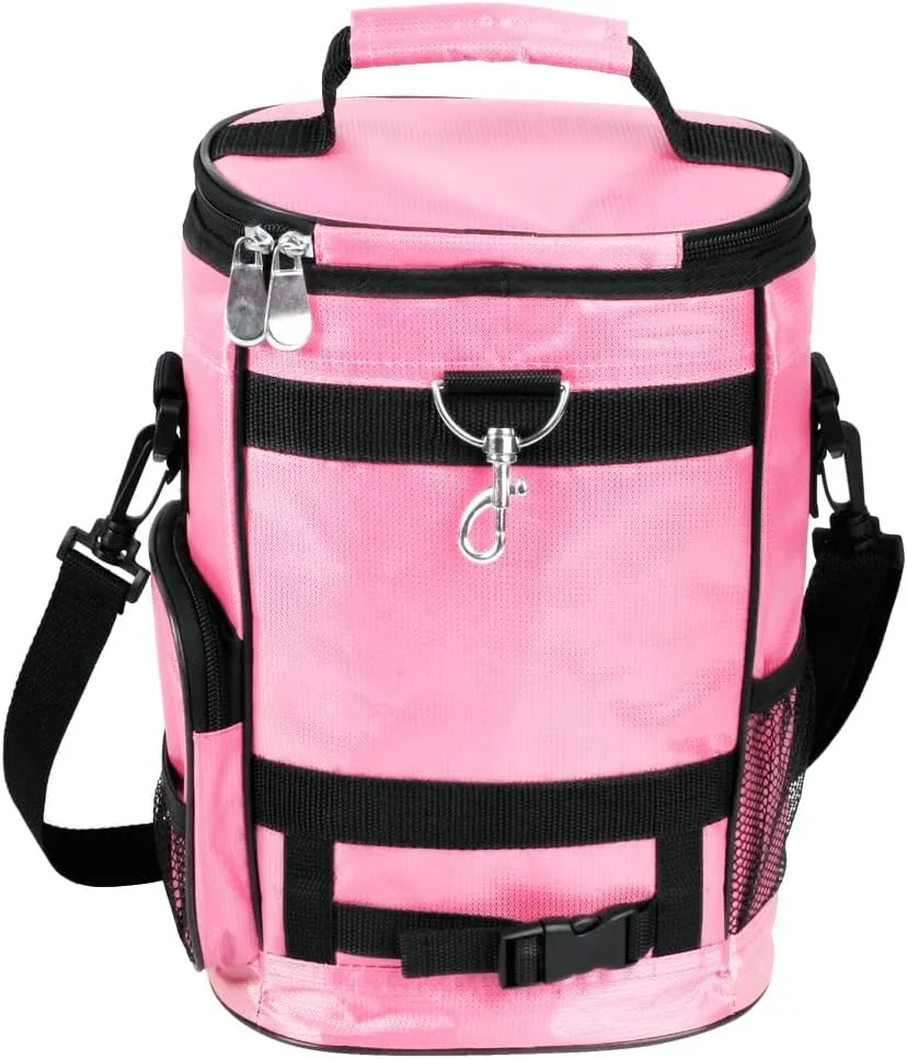 Intech Golf Bag Cooler and Accessory Caddy, Portable Soft Sided 10-Can Insulated Cooler Bag, Fits on a Golf Cart, Push Cart or Carry