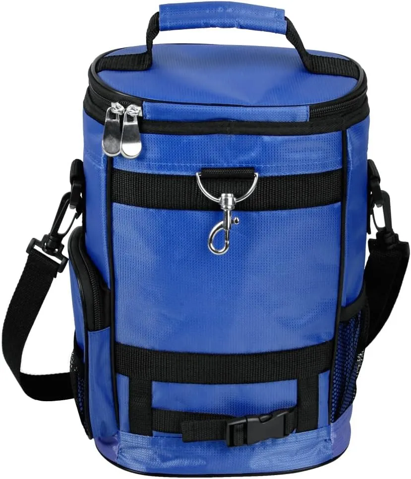 Intech Golf Bag Cooler and Accessory Caddy, Portable Soft Sided 10-Can Insulated Cooler Bag, Fits on a Golf Cart, Push Cart or Carry