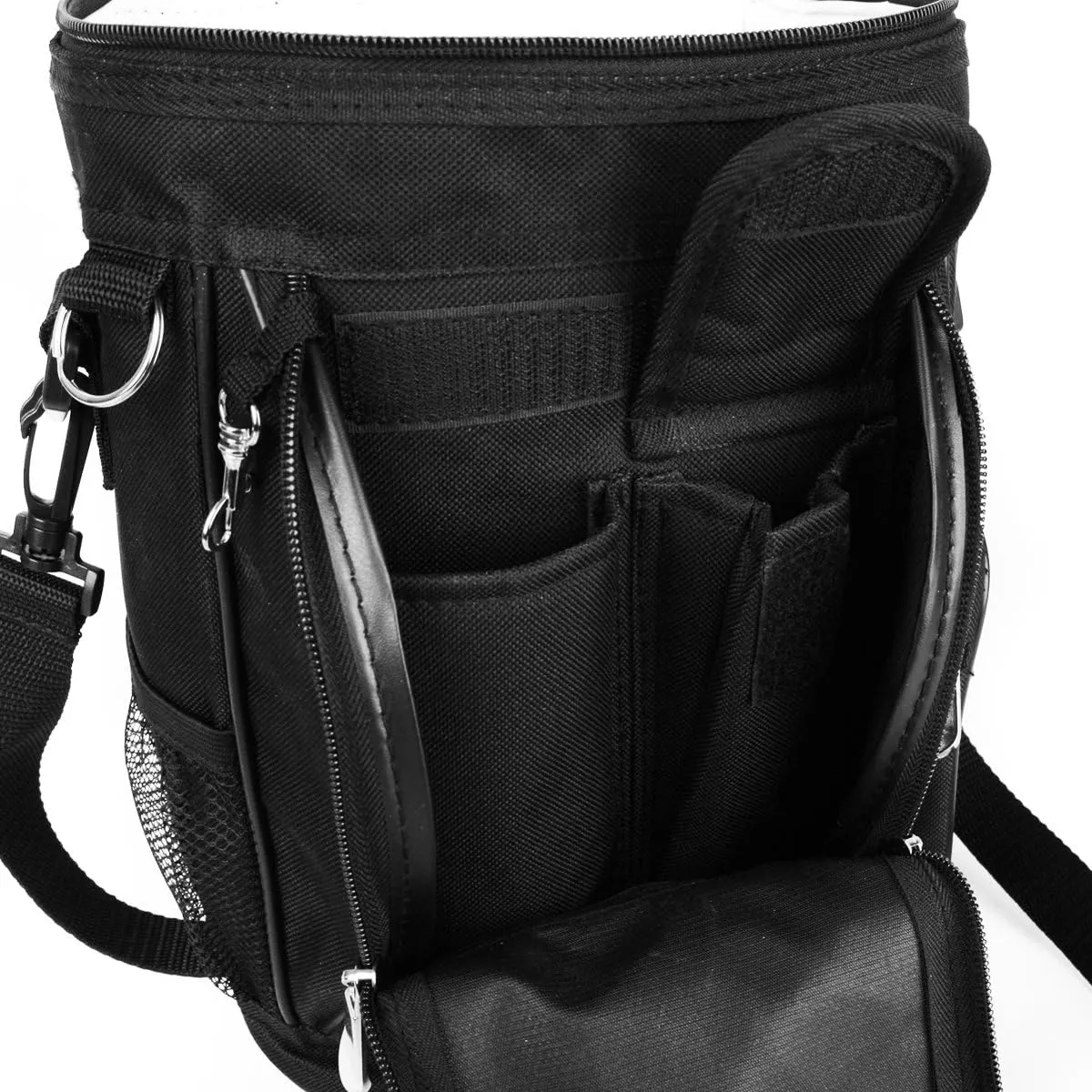 Intech Golf Bag Cooler and Accessory Caddy, Portable Soft Sided 10-Can Insulated Cooler Bag, Fits on a Golf Cart, Push Cart or Carry
