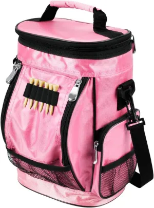 Intech Golf Bag Cooler and Accessory Caddy, Portable Soft Sided 10-Can Insulated Cooler Bag, Fits on a Golf Cart, Push Cart or Carry