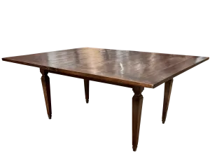Italian Walnut Rectangular Dining Table, 19th Century, possibly earlier