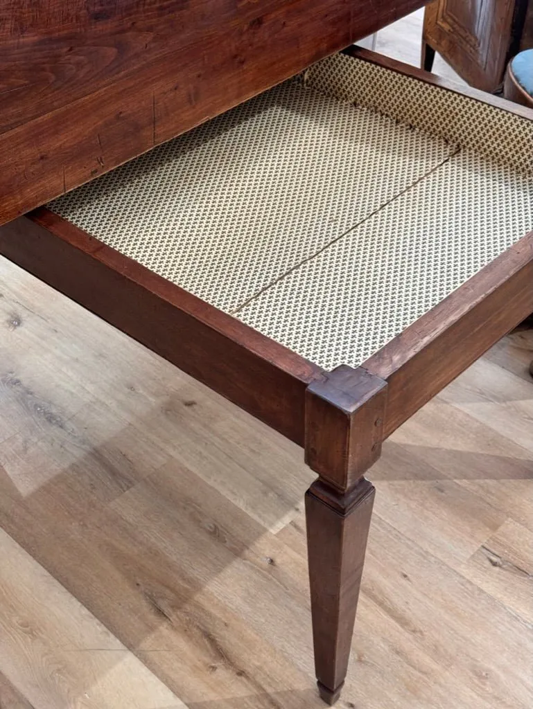 Italian Walnut Rectangular Dining Table, 19th Century, possibly earlier