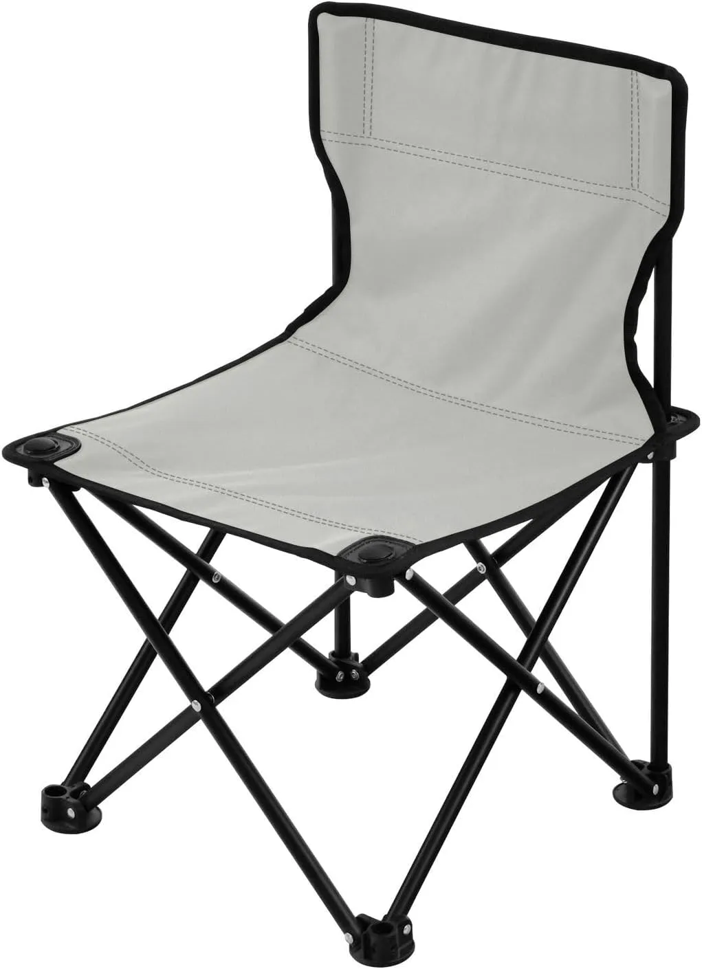 J JOYSAY Light Grey Portable Camping Chair Lightweight Outdoor Folding Chair for Adults Beach Chair for Outside Camping Sports Beach Travel Hiking
