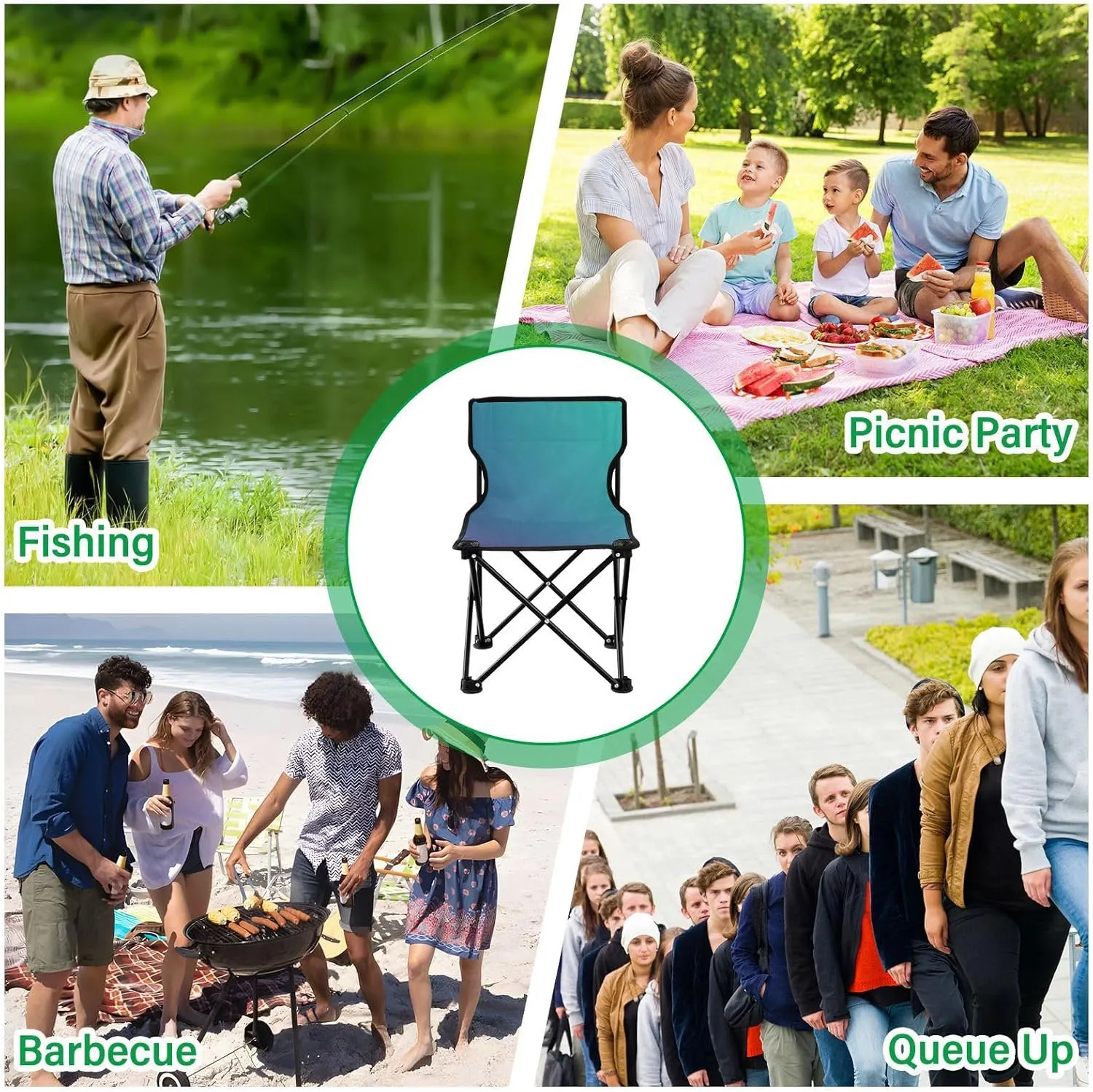 J JOYSAY Mind Crawl Gradient Portable Camping Chair Lightweight Outdoor Folding Chair for Adults Travel Chair for Outside Camping Travel Sports Hiking Beach