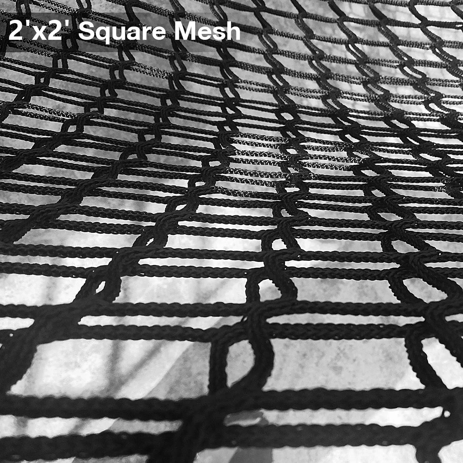 Jalunth Kids Playground Play Safety Net - Climbing Cargo Net Treehouse Accessories Outdoor Equipment Set Double Layers Heavy Duty Backyard Net Bridge for Tree House Tree Fort Back Yard (6.5' x 9.8')