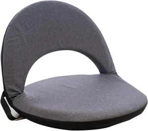 JIXAW Stadium Seating for Bleachers, Stadium Seats with Back Support Bleacher Chairs with Back and Cushion Reclining Position Stadium Seat Bleachers Chair with Armrests for Sport Events Camping,Grey