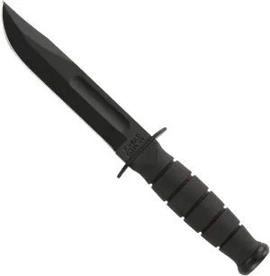 KA-BAR 1258 Short USA Clip Point Knife-Hard Sheath
