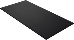 Kaboon Black Table Top Universal, Solid One-Piece Wood Desktop, Universal Wood Countertop, Reversible Melamine Top, Double Desks, Laundry Folding Table, L-Desk,27.5" D x 55" W